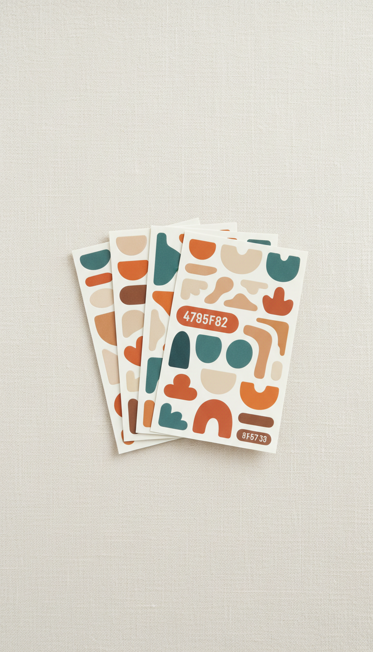 Branded Sticker Sheet with Matte Finish