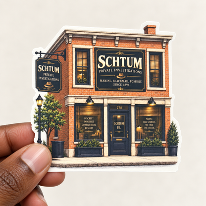 Schtum Private Investigations Sticker